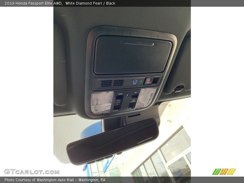 White Diamond Pearl / Black 2019 Honda Passport Elite AWD