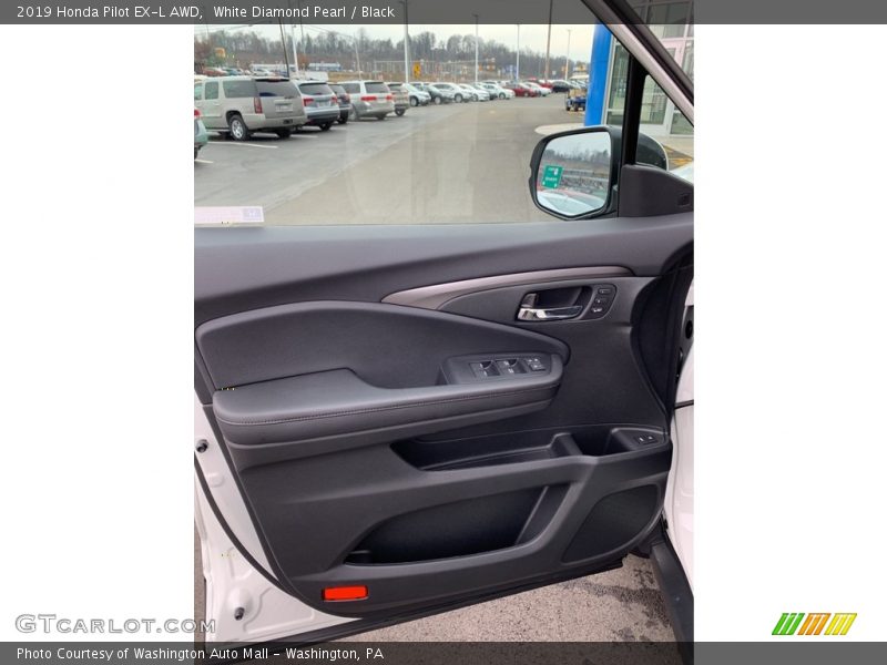 White Diamond Pearl / Black 2019 Honda Pilot EX-L AWD