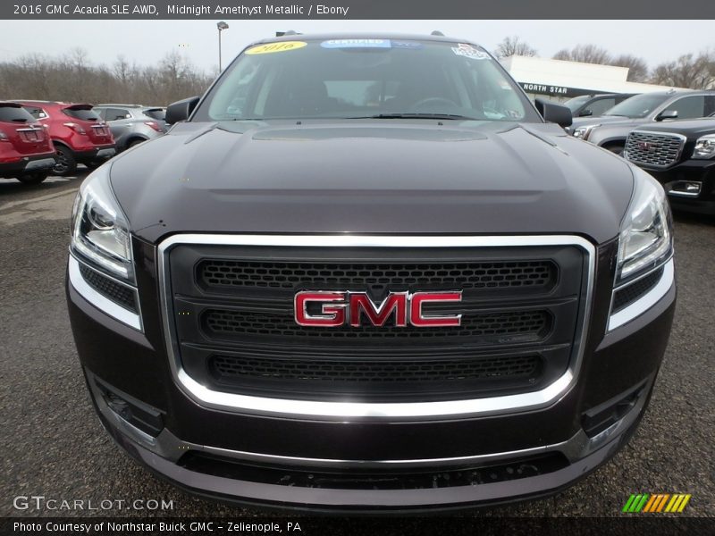 Midnight Amethyst Metallic / Ebony 2016 GMC Acadia SLE AWD