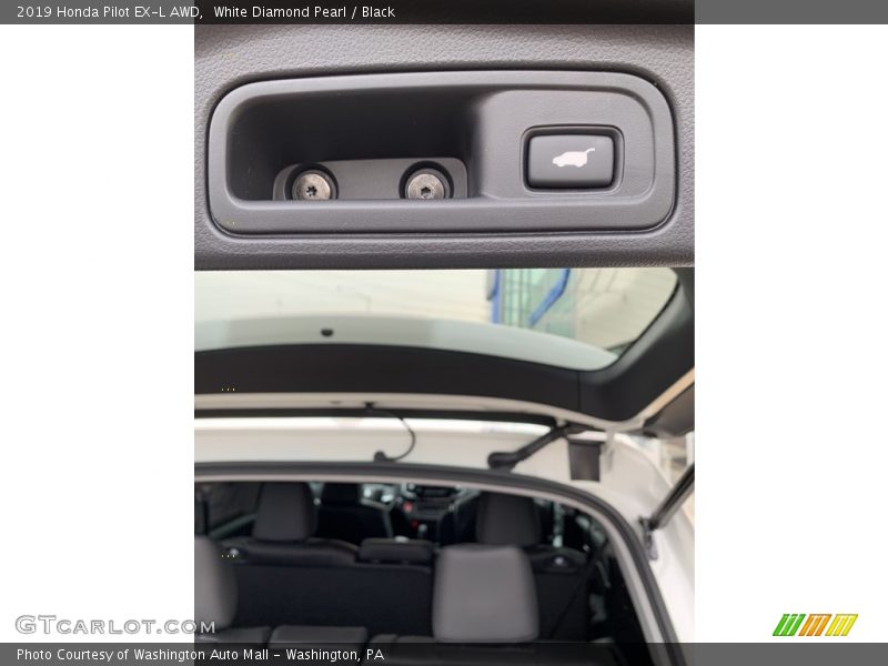 White Diamond Pearl / Black 2019 Honda Pilot EX-L AWD