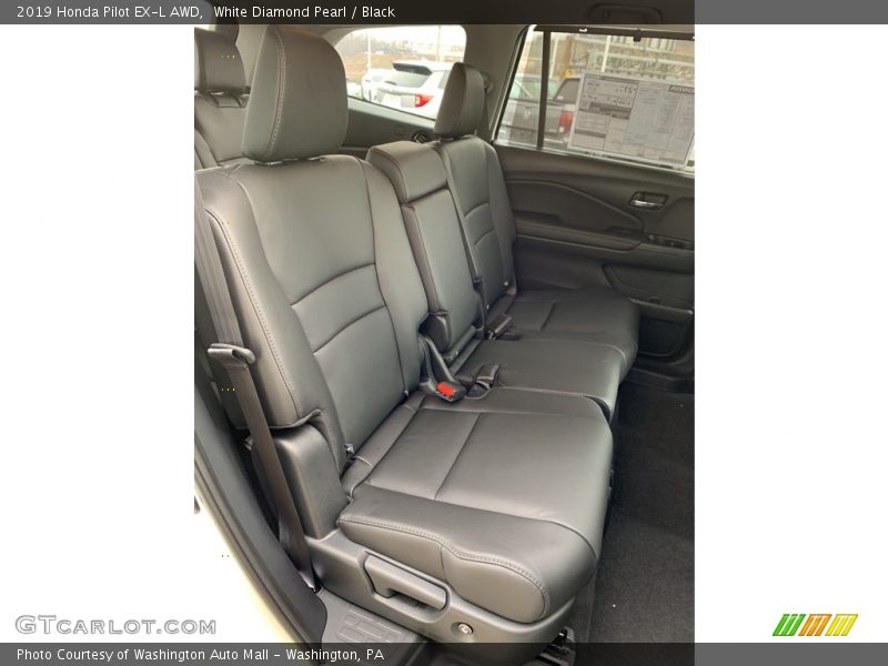 White Diamond Pearl / Black 2019 Honda Pilot EX-L AWD
