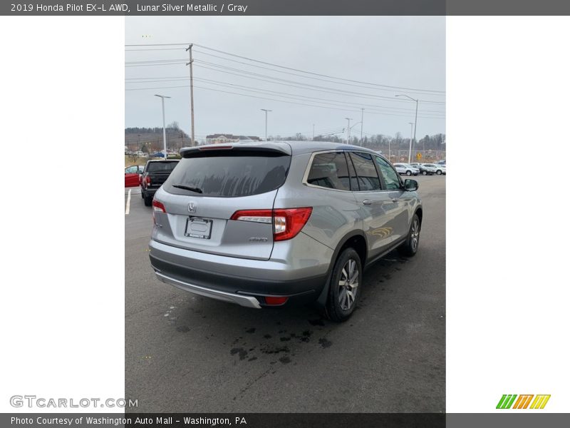 Lunar Silver Metallic / Gray 2019 Honda Pilot EX-L AWD