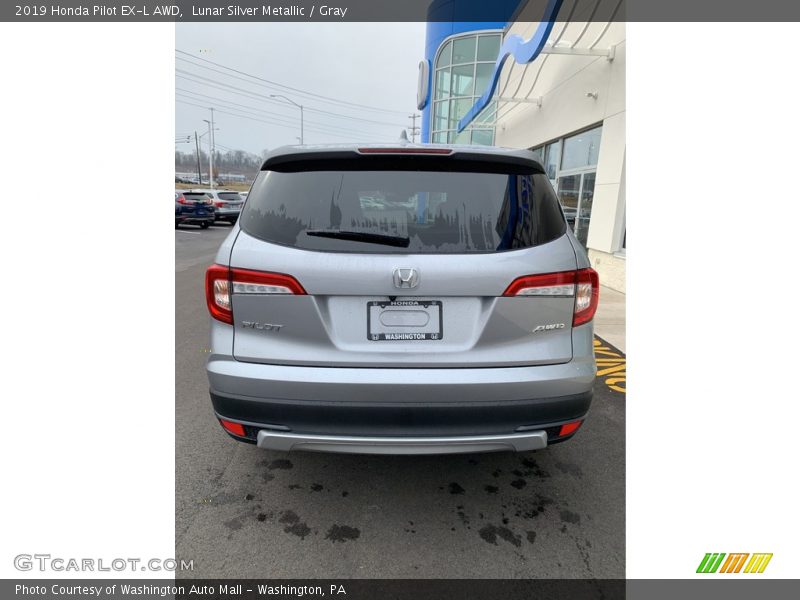 Lunar Silver Metallic / Gray 2019 Honda Pilot EX-L AWD