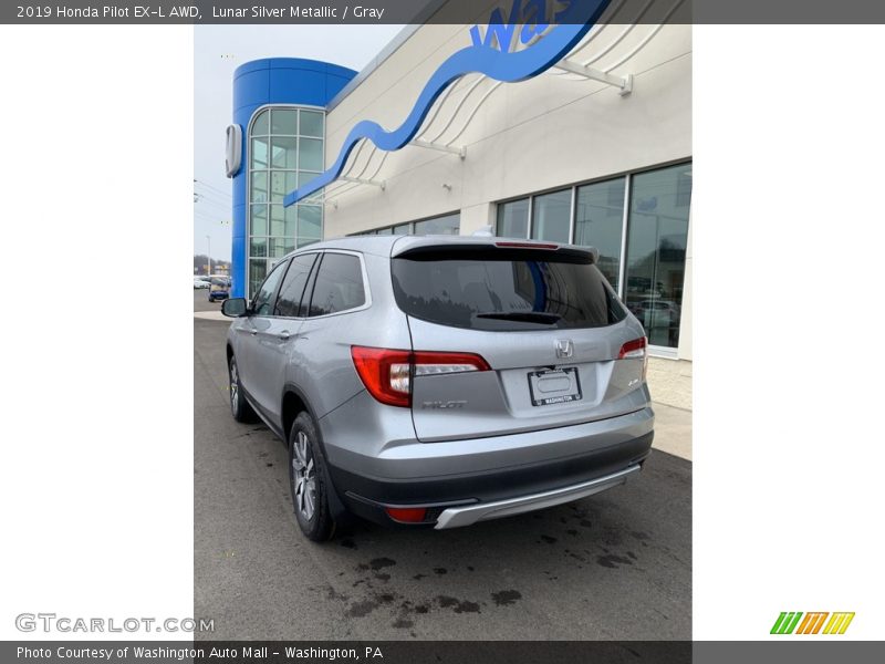 Lunar Silver Metallic / Gray 2019 Honda Pilot EX-L AWD