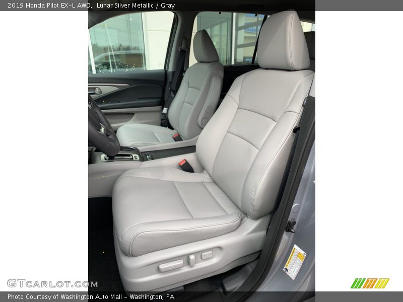 Lunar Silver Metallic / Gray 2019 Honda Pilot EX-L AWD