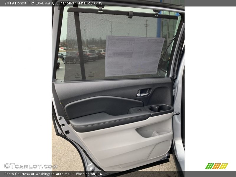 Lunar Silver Metallic / Gray 2019 Honda Pilot EX-L AWD