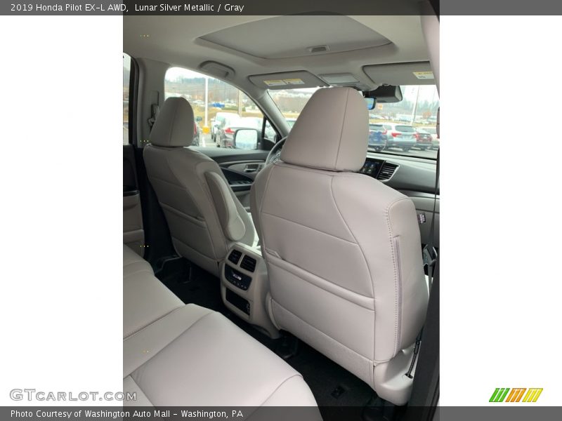 Lunar Silver Metallic / Gray 2019 Honda Pilot EX-L AWD