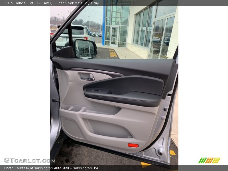 Lunar Silver Metallic / Gray 2019 Honda Pilot EX-L AWD