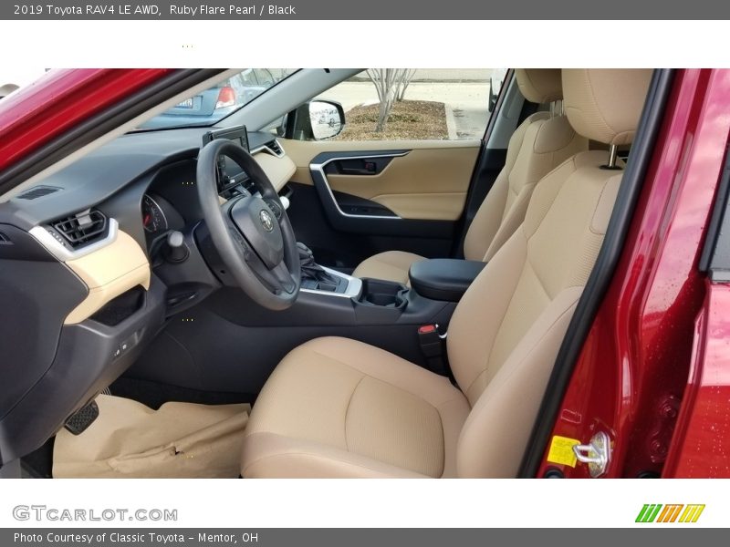 Ruby Flare Pearl / Black 2019 Toyota RAV4 LE AWD