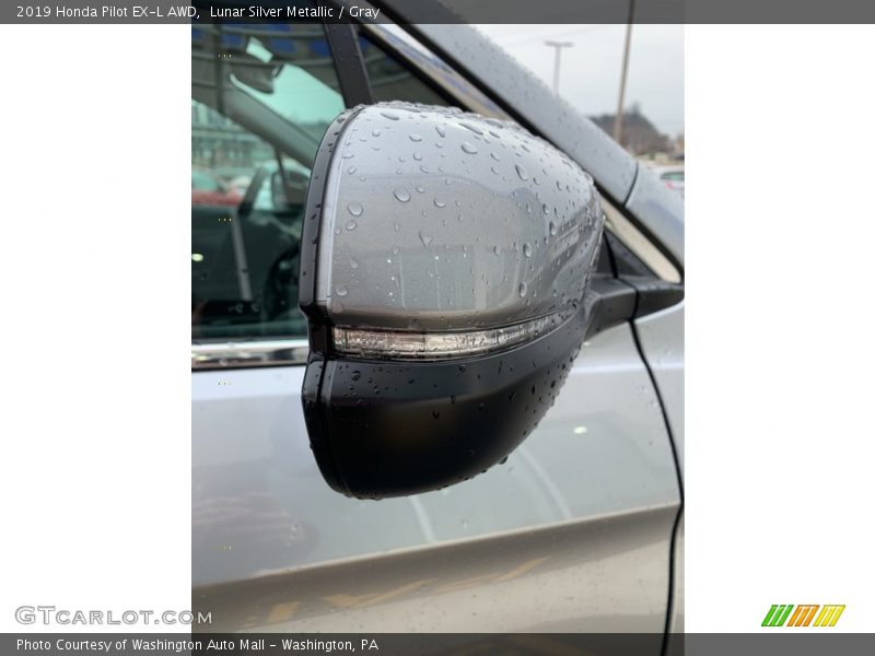 Lunar Silver Metallic / Gray 2019 Honda Pilot EX-L AWD
