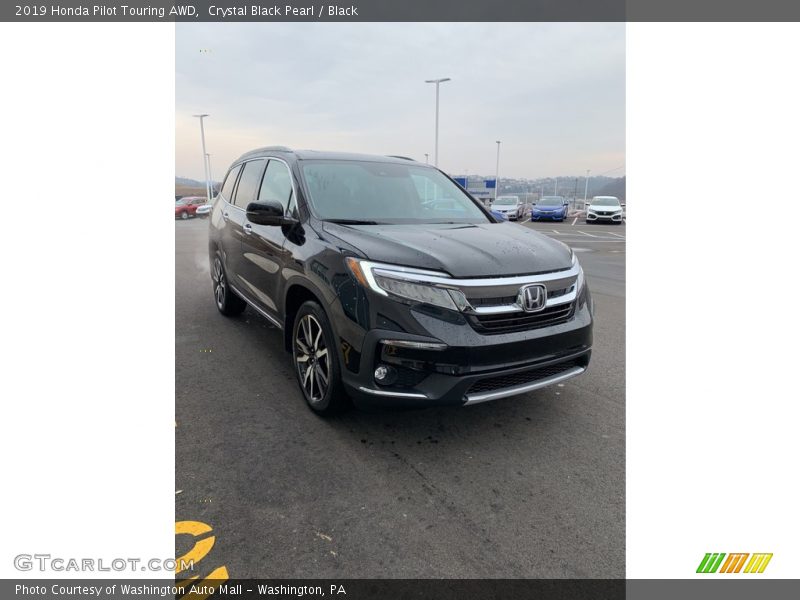 Crystal Black Pearl / Black 2019 Honda Pilot Touring AWD