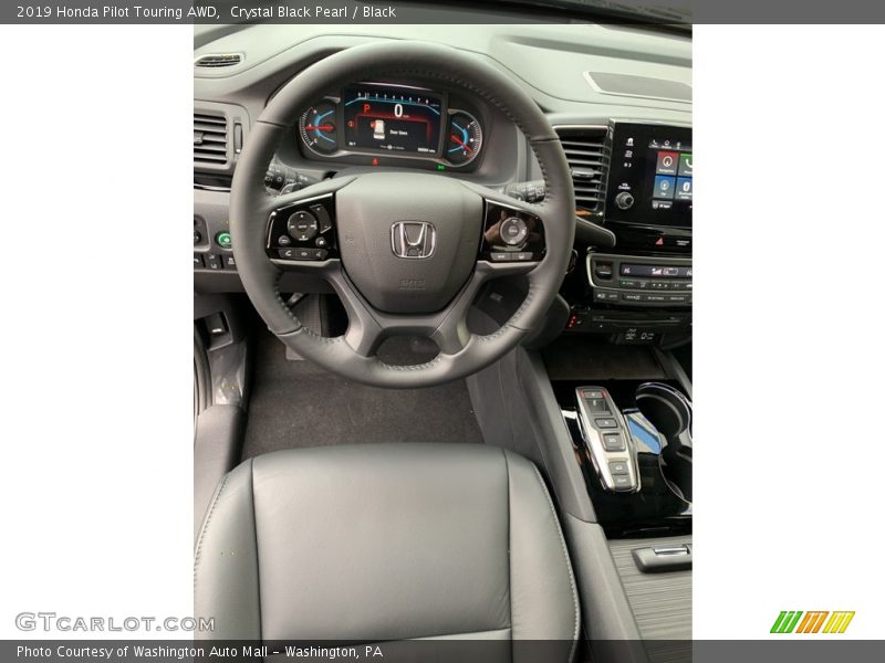 Crystal Black Pearl / Black 2019 Honda Pilot Touring AWD
