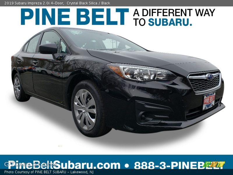 Crystal Black Silica / Black 2019 Subaru Impreza 2.0i 4-Door