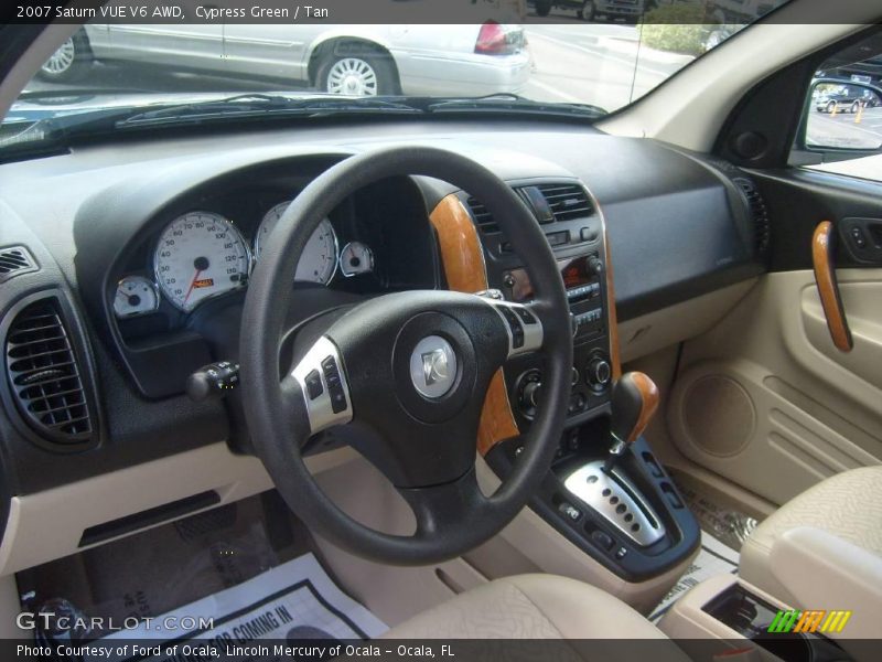 Cypress Green / Tan 2007 Saturn VUE V6 AWD