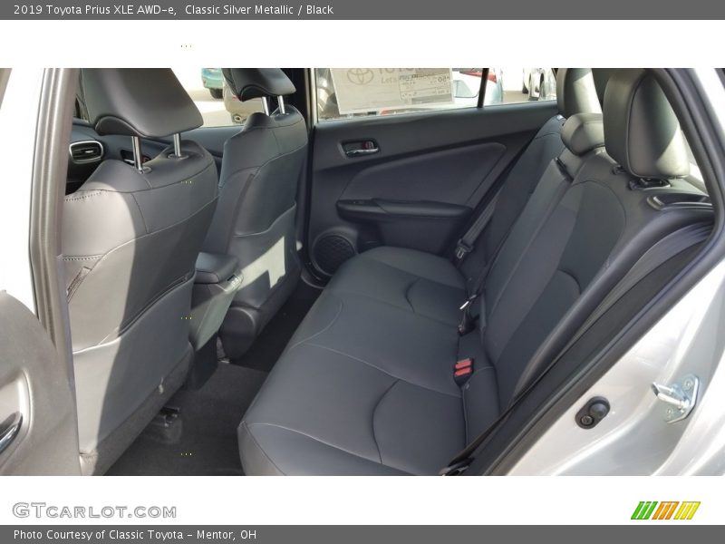 Rear Seat of 2019 Prius XLE AWD-e