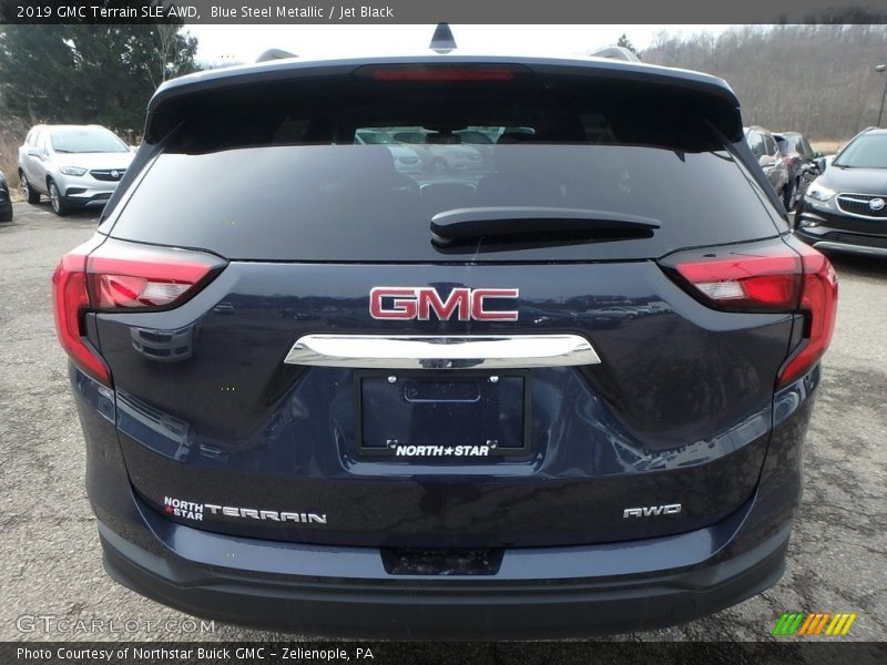Blue Steel Metallic / Jet Black 2019 GMC Terrain SLE AWD