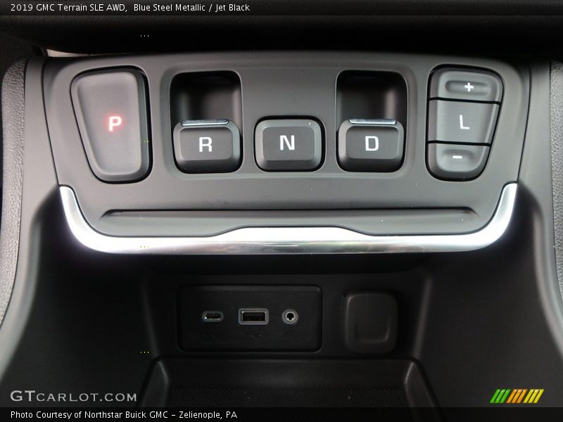 Blue Steel Metallic / Jet Black 2019 GMC Terrain SLE AWD
