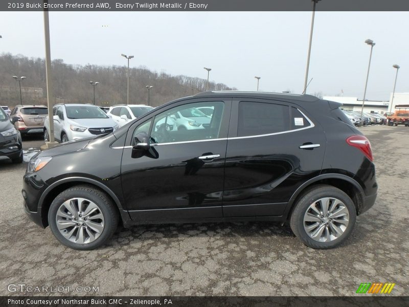  2019 Encore Preferred AWD Ebony Twilight Metallic