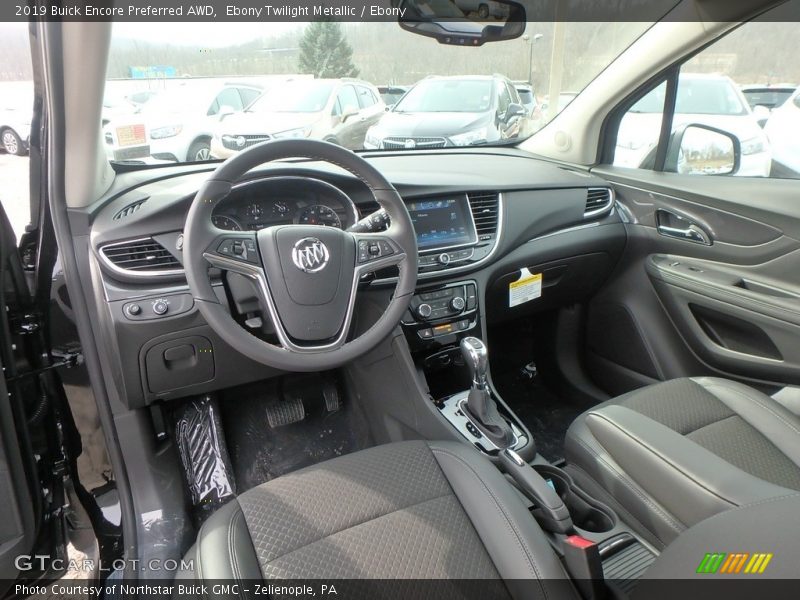  2019 Encore Preferred AWD Ebony Interior
