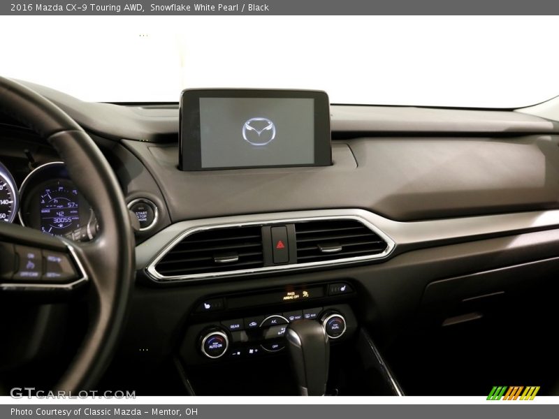 Snowflake White Pearl / Black 2016 Mazda CX-9 Touring AWD