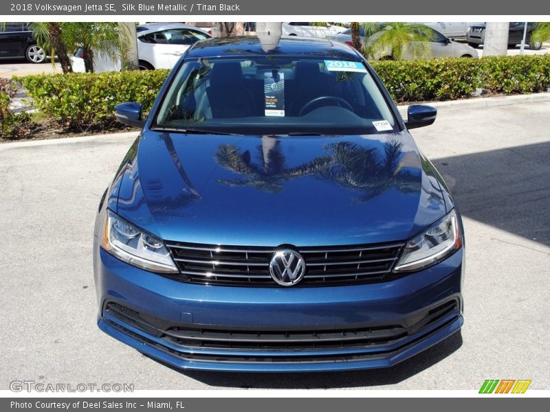 Silk Blue Metallic / Titan Black 2018 Volkswagen Jetta SE