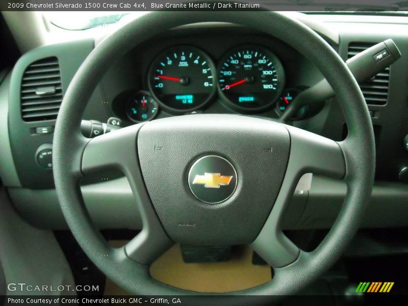 Blue Granite Metallic / Dark Titanium 2009 Chevrolet Silverado 1500 Crew Cab 4x4