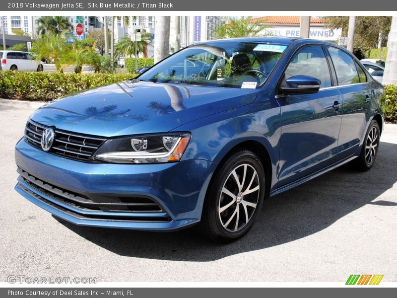 Silk Blue Metallic / Titan Black 2018 Volkswagen Jetta SE