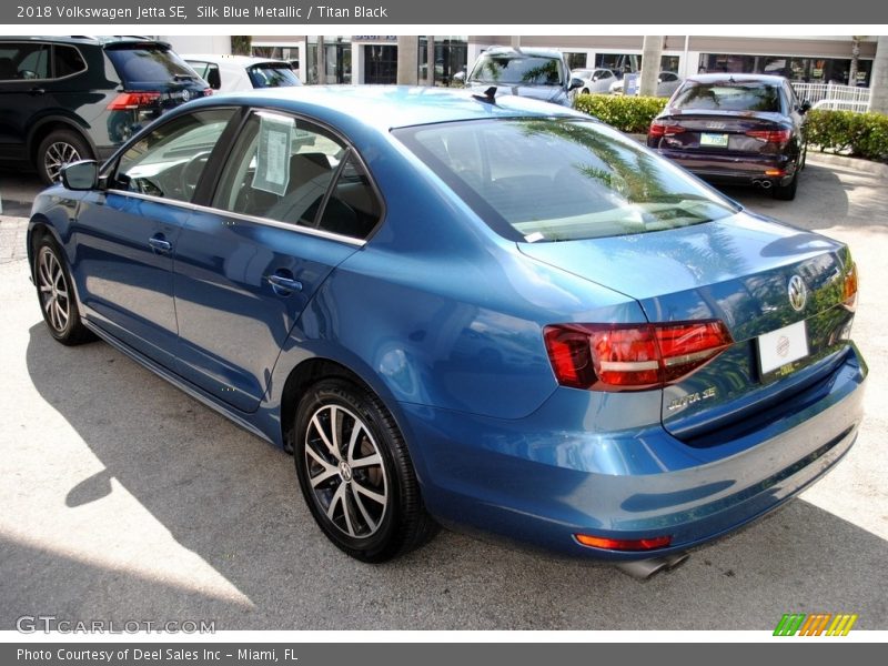 Silk Blue Metallic / Titan Black 2018 Volkswagen Jetta SE