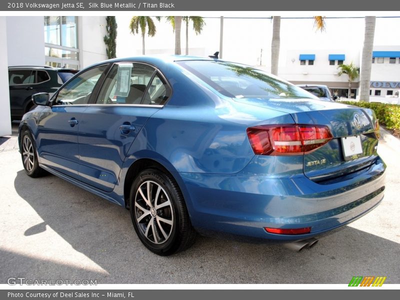 Silk Blue Metallic / Titan Black 2018 Volkswagen Jetta SE