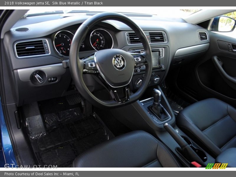 Silk Blue Metallic / Titan Black 2018 Volkswagen Jetta SE