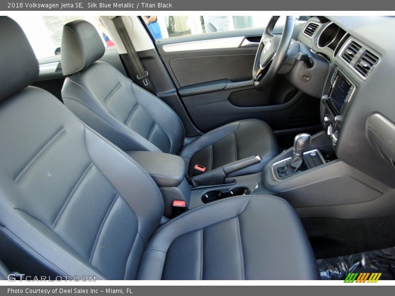 Silk Blue Metallic / Titan Black 2018 Volkswagen Jetta SE