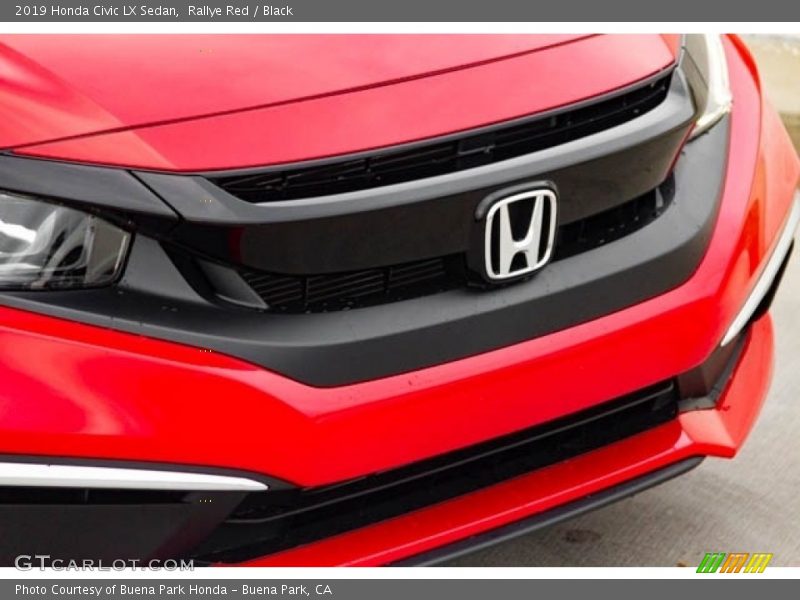 Rallye Red / Black 2019 Honda Civic LX Sedan