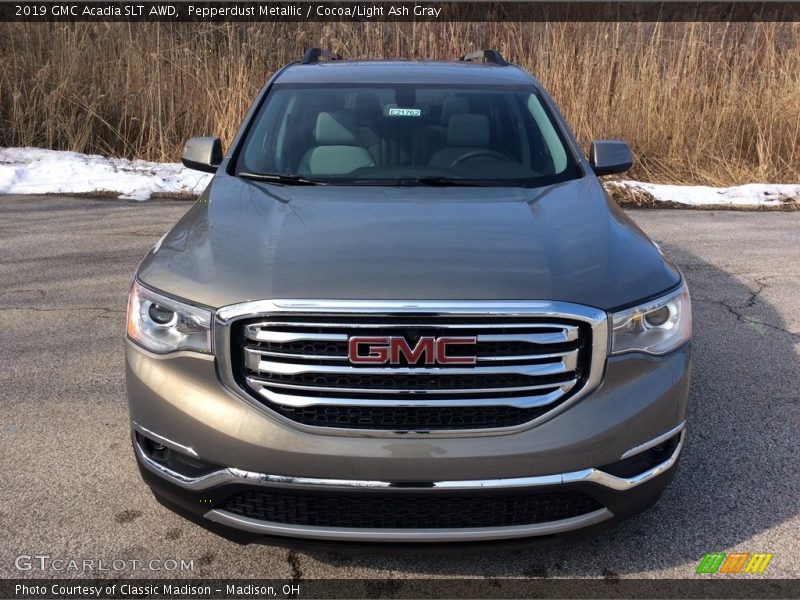 Pepperdust Metallic / Cocoa/Light Ash Gray 2019 GMC Acadia SLT AWD