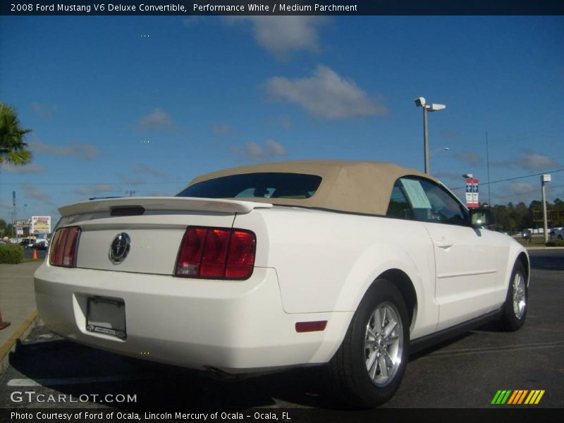 Performance White / Medium Parchment 2008 Ford Mustang V6 Deluxe Convertible