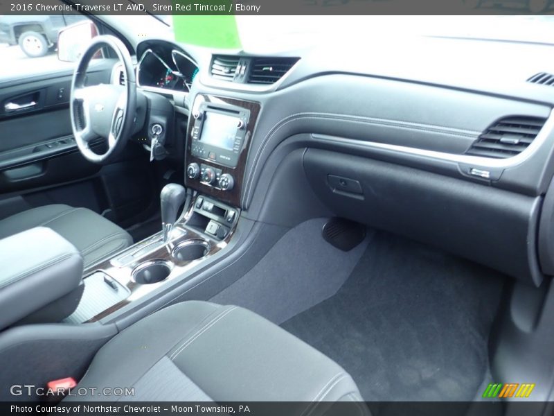 Siren Red Tintcoat / Ebony 2016 Chevrolet Traverse LT AWD