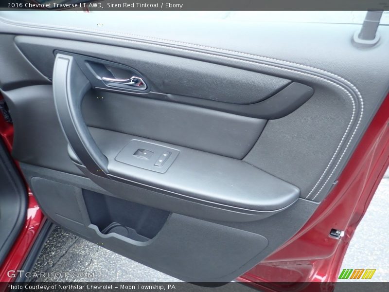 Siren Red Tintcoat / Ebony 2016 Chevrolet Traverse LT AWD