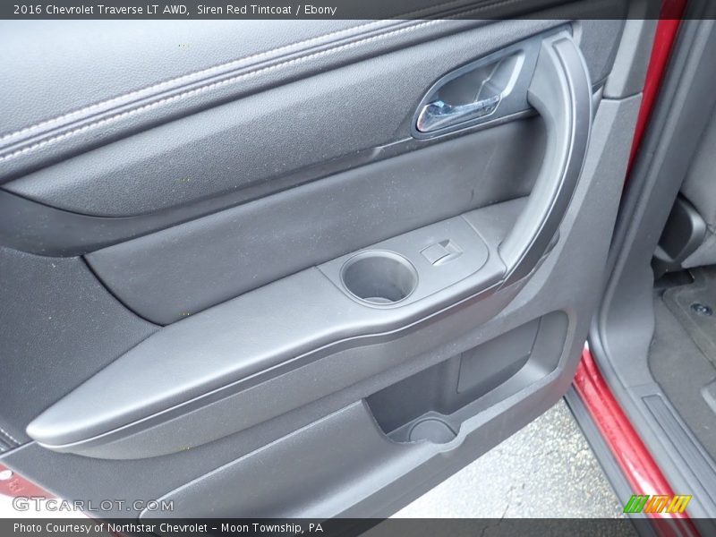 Siren Red Tintcoat / Ebony 2016 Chevrolet Traverse LT AWD