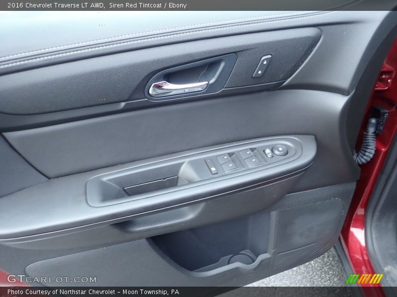 Siren Red Tintcoat / Ebony 2016 Chevrolet Traverse LT AWD