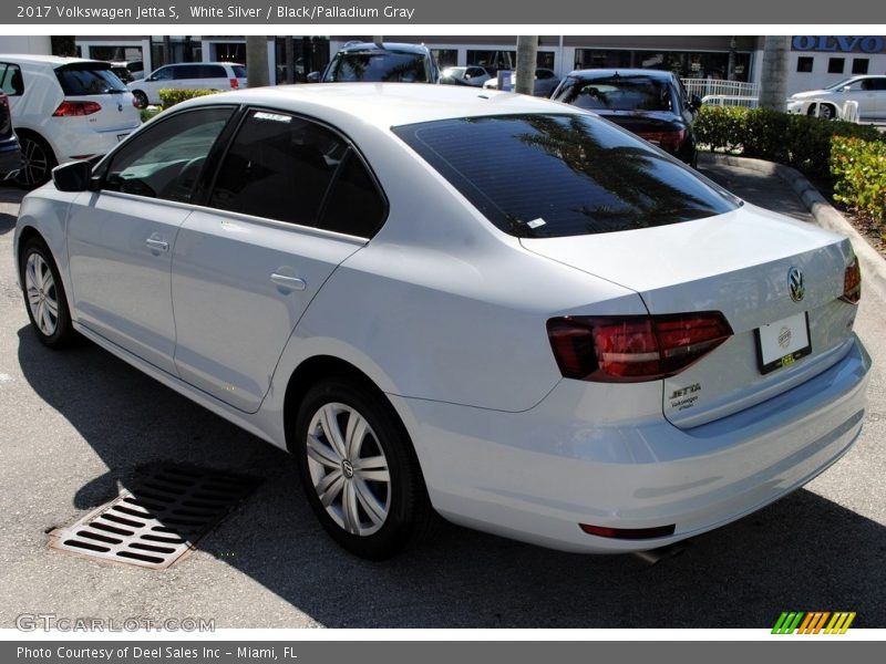 White Silver / Black/Palladium Gray 2017 Volkswagen Jetta S