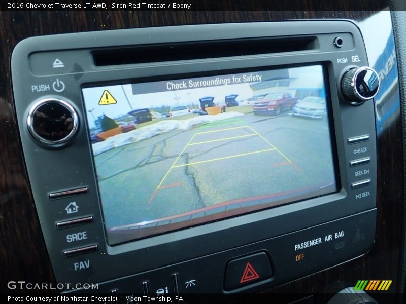 Siren Red Tintcoat / Ebony 2016 Chevrolet Traverse LT AWD