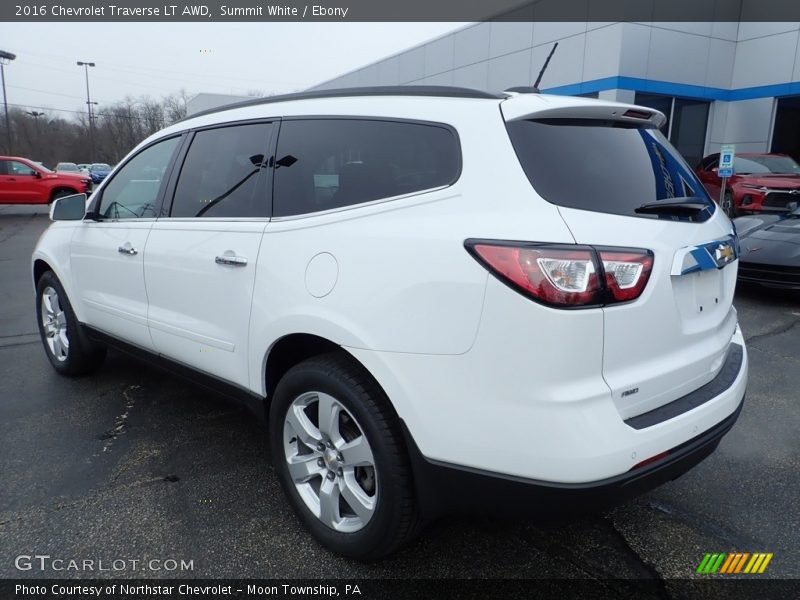 Summit White / Ebony 2016 Chevrolet Traverse LT AWD