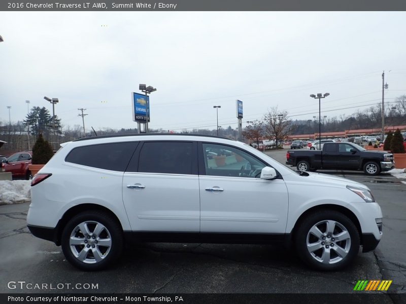 Summit White / Ebony 2016 Chevrolet Traverse LT AWD