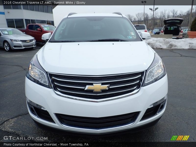 Summit White / Ebony 2016 Chevrolet Traverse LT AWD