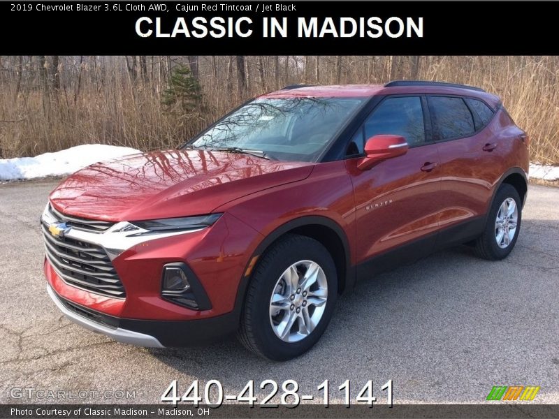 Cajun Red Tintcoat / Jet Black 2019 Chevrolet Blazer 3.6L Cloth AWD