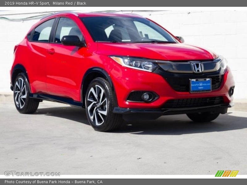 Milano Red / Black 2019 Honda HR-V Sport