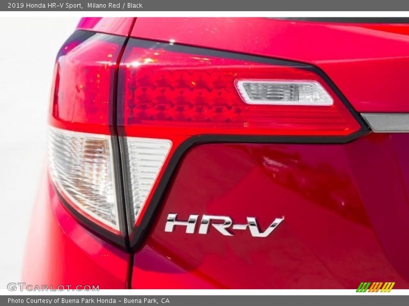 Milano Red / Black 2019 Honda HR-V Sport