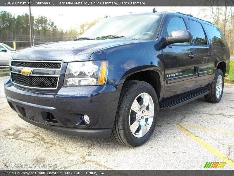 Dark Blue Metallic / Light Cashmere/Dark Cashmere 2009 Chevrolet Suburban LT