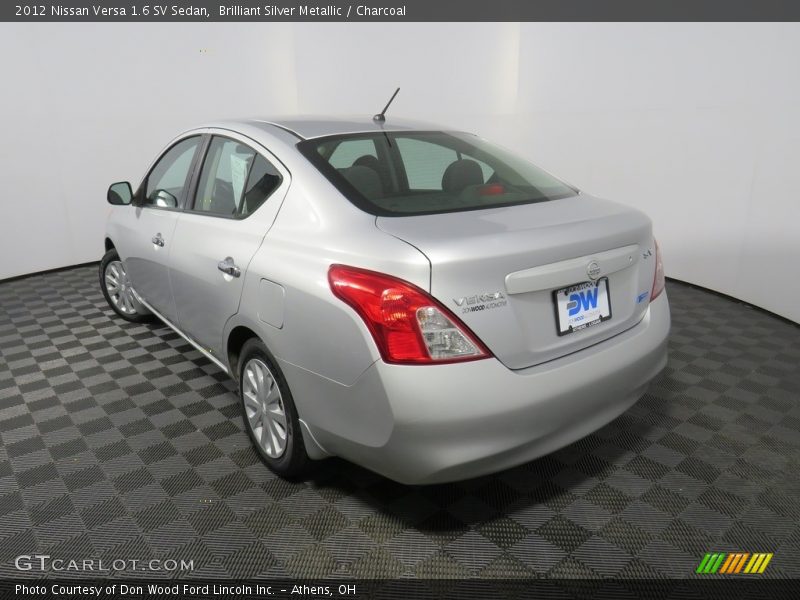 Brilliant Silver Metallic / Charcoal 2012 Nissan Versa 1.6 SV Sedan