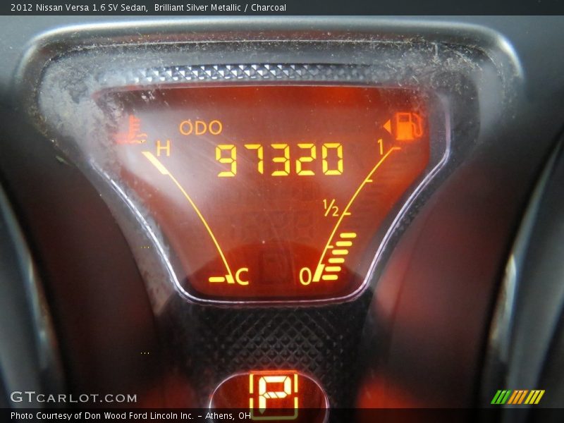 Brilliant Silver Metallic / Charcoal 2012 Nissan Versa 1.6 SV Sedan
