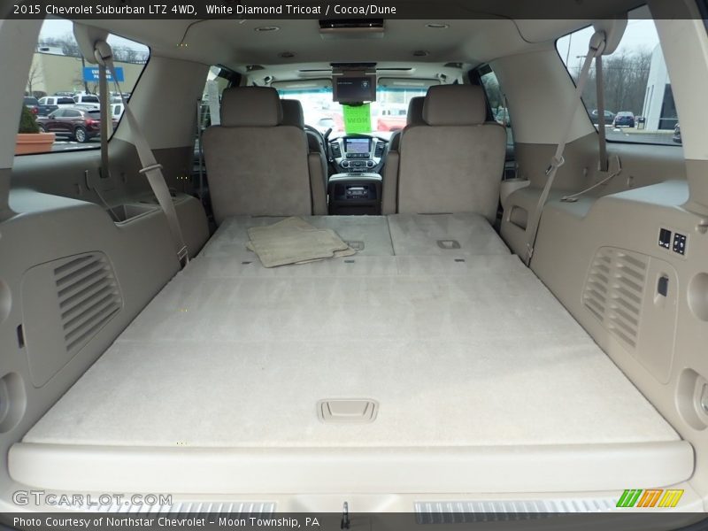 White Diamond Tricoat / Cocoa/Dune 2015 Chevrolet Suburban LTZ 4WD